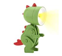 Joberio Lampada a forma di dinosauro, lampada per la stanza degli animali, ad angolo regolabile, senza fili, con supporto per telefono, divertente lampada da scrivania per bambini e bambine