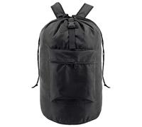 Joberio Zaino portabiancheria impermeabile, portatile, con spallacci regolabili e tasche, per dormitorio, università, viaggi, campeggio