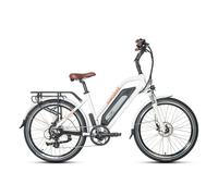 JOBOBIKE Commuter Bici elettrica per adulti 250W Bicicletta da strada elettrica 36V 18.2Ah E-bike 26 pollici Ebike 25 km/h Commuter white