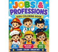 Jobs & Professions - Kids Coloring Book