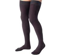 Jobst for Men coscia a coste alta compressione moderata 15-20mmHg L, - Nero - X