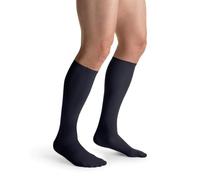 JOBST Travel - Calze da viaggio per uomo e donna - aiutano a prevenire le trombosi da viaggio - morbide, traspiranti grazie al 33% cotone, colore blu marino, taglia 3