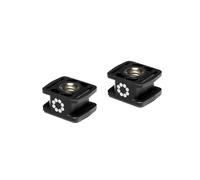 JOBY Adattatore Beamo per Attacco a Slitta, Set di 2, per Beamo e Beamo Mini 1/4''-20, Design con Doppio Attacco per DSLR, CSC, Mirrorless, Pinza per Smartphone, JB01620-BWW