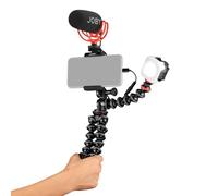 JOBY GorillaPod Advanced Vlogging Kit per Smartphone, Kit Vlogging Universale, Creatori di contenuti smartphone, Luce LED Beamo, Microfono Wavo, Morsetto GripTight, Microfono dinamico Mini Micro