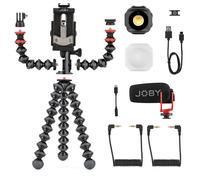 JOBY GorillaPod Advanced Vlogging Kit per Smartphone, Kit Vlogging Universale, Creatori di contenuti smartphone, Luce LED Beamo, Microfono Wavo, Morsetto GripTight, Microfono dinamico Mini Micro