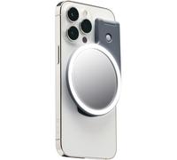 JOBY Beamo Ring Light, Compatibile con iPhone con MagSafe, Luce ad Anello a LED, Utilizzabile con Qualsiasi Smartphone con Anello Adesivo Incluso, Luce ad Anello Magnetica per Telefoni, Colore Grigio