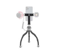 JOBY Mini Treppiede/Cavalletto Flessibile per Smartphone con GripTight 360, Attacco a Slitta Cold Shoe, Vite da 1/4"-20, Compatibile iPhone 15 14 13 Pro Max, Samsung, Canon/Nikon/Sony Cameras, Medium
