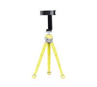 JOBY PodZilla Medium Kit, Treppiede Flessibile e Attacco GripTight 360 Phone, dai Creatori del GorillaPod, Treppiede per Smartphone, Compatibile con iPhone, Action Cam, Dispositivi fino a 1 Kg, Giallo