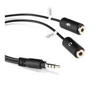JOBY Splitter per Cavi Wavo 3.5mm, Splitter per Microfono Wavo, per Smartphone, Audio Chiaro e Ottimo, Accessori Telefono, Kit per Vlogging, Live Streaming, Video Conferenza