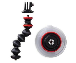 Joby Ventosa + braccio GorillaPod (nero-rosso)
