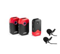JOBY Wavo AIR 2.4Ghz Sistema Microfonico Wireless con Due Trasmettitori e Sistema di Montaggio, Vlogging, Filmmaking, Interviste, Microfoni Wireless, Smartphone, Fotocamera