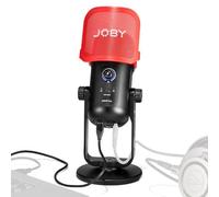 JOBY Wavo POD - Microfono a condensatore USB per PC, per podcasting, streaming, registrazione, controllo mute e guadagno, cuffie per monitoraggio live, plug & play per computer portatili Mac e PC