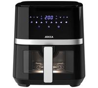 Jocca - Friggitrice ad aria calda 3,8 l | Friggitrice senza olio | Cucina sana | 1450 W di potenza | Protezione surriscaldamento | Manico con tocco freddo (nero 5 L)