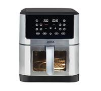 Jocca, Friggitrice ad Aria 10L, 1800W, Display LED Touch, Finestra di Controllo, 10 Programmi, Temperatura 34-200°C