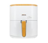 JOCCA - Friggitrice ad aria calda 5L| Friggitrice senza olio| Air Fryer| Timer| Temperatura regolabile| Cucina Sana| (Bianco Nature)