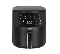 Jocca Friggitrice ad aria digitale 4L 1400 W, Air Fryer, cucina sana senza olio, display a LED touch, 9 programmi automatici, funzione di scongelamento, spegnimento automatico