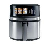 Jocca - Friggitrice senza olio 8L con display digitale a colori | 9 programmi automatici | Doppia resistenza | Funzione sbrinamento | Air fryer con timer e temperatura regolabile