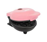 Jocca, Gofriera Elettrica Rosa, 500W, con Piastre Antiaderenti, Gofri in 2-3 Minuti, Design Sicuro e Compatto