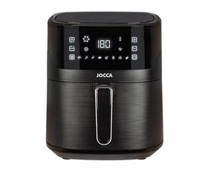 Jocca Heißluftfritteuse 6,5 l Digitale con Touchscreen | Cottura Senza Oliol | Cestello Antiaderente | Spegnimento Automatico