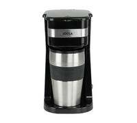 JOCCA - Macchina da Caffè con Tazza da Viaggio 420ml | Filtro in Rete Riutilizzabile | Spegnimento Automatico | Tazza Termica a Doppia Parete in Acciaio Inox | 650-750W | Compatta e Portatile