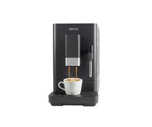 Jocca - Macchina da caffè super automatica 20 bar, 1350 W, serbatoio 1,5 l, mulino integrato a 15 livelli, vaporizzatore, espresso doppio, americano, sistema autopulente