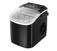 Jocca - Macchina per il ghiaccio domestica con capacità di 12 kg in 24 ore | Sistema autopulente | 2 dimensioni di cubi | Macchina per il ghiaccio portatile a casa