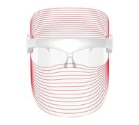 Jocca - Maschera Facciale con Luce LED a 7 Colori, Ringiovanimento e Cura della Pelle, Antietà, Ricaricabile USB, 30 Linee di Luce, Trasparente