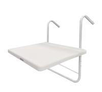 Jocca - Tavolo da balcone, con braccioli, regolabile, 53 x 40 cm, 3 livelli di inclinazione/altezza | mensola bicchieri laterali