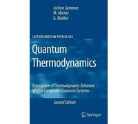 Jochen Gemmer M. Michel Günter Mahler Quantum Thermodynamics (Copertina rigida)