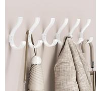 jockcaras Confezione da 6 ganci bianchi