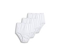 Jockey Classics - Slip da Donna a Taglio Completo, Confezione da 3, Bianco, Größe: 7