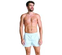Jockey Everyday Woven Boxer - Boxer da Uomo, in Cotone, con Apertura e Chiusura a Bottone, Biancheria Intima Traspirante per Uomo con Spacchi Laterali, Azzurro, XL
