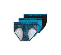 Jockey Infinite Cool - Slip da uomo in microfibra elasticizzata, confezione da 3, Aurora boreale/Onda subacquea/Nero, Medium