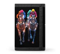 Jockeys - Portafogli a tre ante con porta carte di credito, 8 scomparti per chiavi, finestra per foto, per uomini e donne, Stile 17 , Taglia unica, Per tutte le stagioni