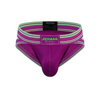 JOCKMAIL Biancheria intima da uomo slip da uomo atletica slip da uomo in rete comoda biancheria intima sportiva da uomo, Viola, XL