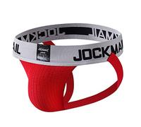 JOCKMAIL Mens Jockstrap atletico sostenitore biancheria intima Mens Sport Jock Strap Breef Rosso M