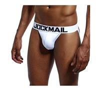 JOCKMAIL Sexy Mens Jock Cinghie Biancheria Intima Cotone Sexy Jocks Bikini G-string Uomini Tanga Slip Maschio Biancheria Intima Gay Tanga 6 Colori