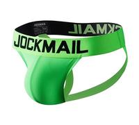 JOCKMAIL Slip da uomo Jockstrap arcobaleno comfort uomo intimo sospensorio uomo sospensorio atletico sostenitore, Verde, XXL