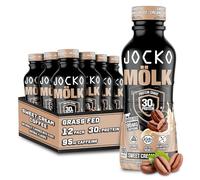 Jocko Mölk Protein Shakes - Naturally Flavored Protein Drinks, Keto Friendly, No Added Sugar, 30 g Grass Fed Protein - Pronto per bere 12 FL Oz, 12 pezzi, liquido (Sweet Cream Coffee)