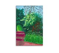 jocrynsi David Hockney - Poster vintage astratto da parete, stampa artistica da parete su tela, decorazione per la casa, camera da letto e soggiorno, 50 x 75 cm, senza cornice
