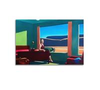 jocrynsi Edward Hopper - Poster su tela, stile vintage, beige, stampa artistica da parete, decorazione per la casa, camera da letto e soggiorno, 30 x 45 cm, senza cornice
