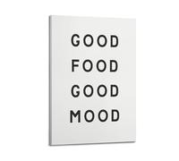 jocrynsi Poster con scritta "Good Morning Coffee", idea regalo per amanti del caffè (2), stampa artistica da parete su tela, decorazione artistica da parete per camera da letto e soggiorno, 30 x 45 cm