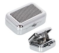 JOCXZI 2 Pezzi Posacenere Portatile Posacenere Tascabile-Mini Portacenere Antiodore, Posacenere Quadrato In Metallo Posacenere Antivento,per Fumare all'Interno o all'Esterno