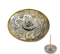 JOCXZI Bruciatore di Incenso Dragon Phoenix - 1Pcs Bruciatore di Incenso retrò in Lega di Zinco, Bruciatore di Incenso con Portacenere,Adatto per Camera da Letto, Soggiorno, Ufficio, Yoga, Sauna