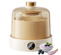 JODAIS Yogurtiera Completamente Automatica, Macchina per Yogurt da 1 Litro con Vaso Interno in Vetro, Controllo Costante della Temperatura e Timer, Yogurtiera Elettrica per Yogurt Fatto