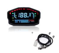 Jodriva 1 2 4 cilindri moto universale luce LCD tachimetro digitale retroilluminato contachilometri, for BMW, Contachilometri per moto(With Sensor)