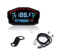 Jodriva 1 2 4 cilindri moto universale luce LCD tachimetro digitale retroilluminato contachilometri, for BMW, Contachilometri per moto(Sensor and bracket)