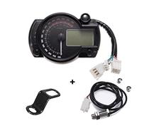 Jodriva 15000rpm Moto moderna Luce digitale LCD Tachimetro digitale Contagiri Contachilometri regolabile 7 colori Contachilometri per moto(Sensor and bracket)