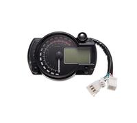 Jodriva 15000rpm Moto moderna Luce digitale LCD Tachimetro digitale Contagiri Contachilometri regolabile Moto 7 colori Contachilometri per moto(Without Sensor)