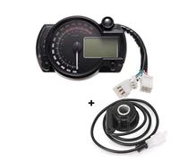 Jodriva 15000rpm Moto moderna Luce digitale LCD Tachimetro digitale Contagiri Contachilometri regolabile 7 colori Contachilometri per moto(With Sensor-B)